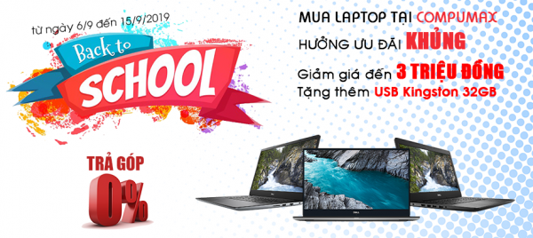 Khuyến mãi Laptop mới đón Năm học mới!