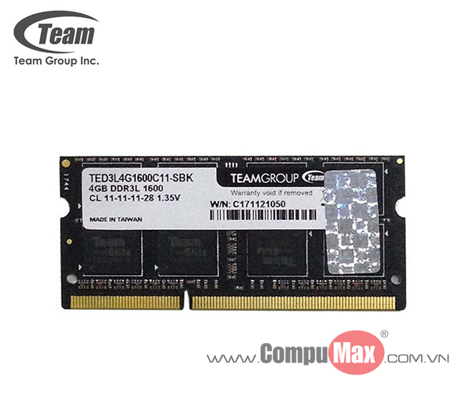 RAM Team Elite DDR3 1600MHz 4GB