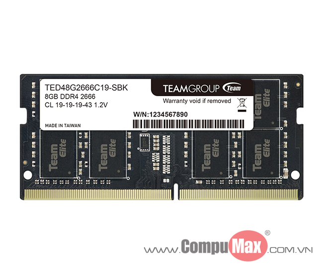 RAM Team Elite DDR4 2400/2666MHz 8GB