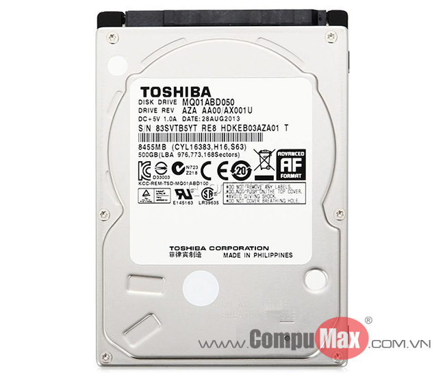 HDD Laptop Toshiba 500GB SATA3 7200rpm 7mm
